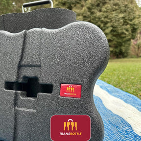 Transbottle Para 6 Garrafas + Mala Exclusiva de Transporte Segurança Para Garrafas Anti Impacto