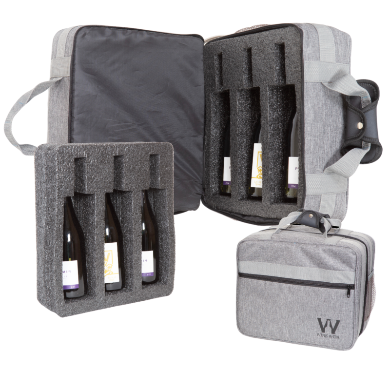 Mala EZ Trip – Bolsa Pequena Com Espuma Protetora De Garrafas e Taças